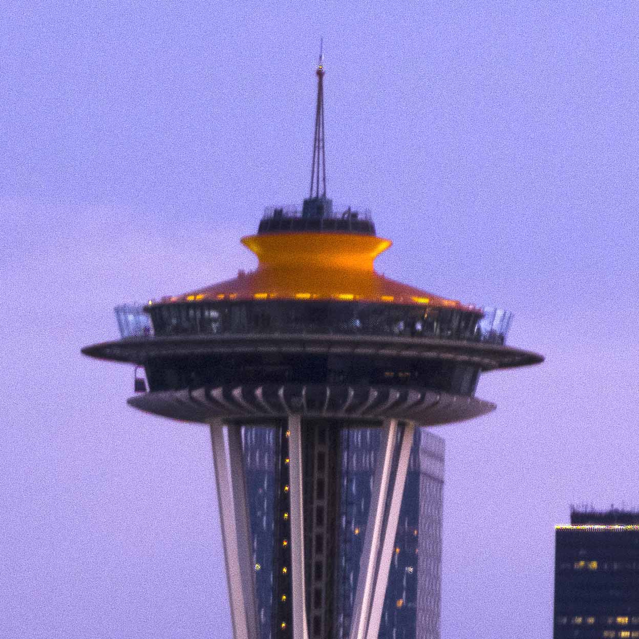 Seattle Space Needle and Mt. Tahoma Shower Curtain