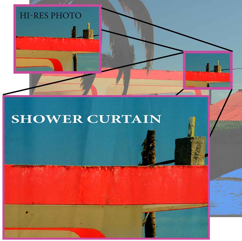 Boho Bathroom Wall Décor | El Cuyo Mexico Shower Curtain